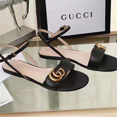 gucci thick sandals|authentic Gucci sandals women.